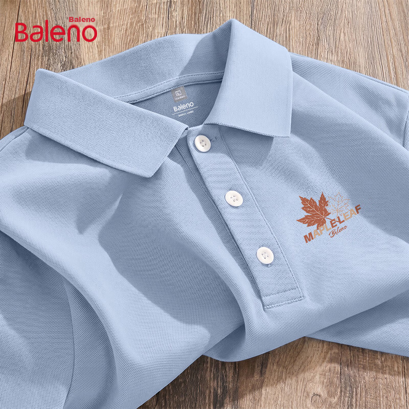 Baleno Casual Short Sleeve Polo Shirt Men 2026 Summer New Loose Fit Collared Top Simple High-End Versatile T-Shirt Trend