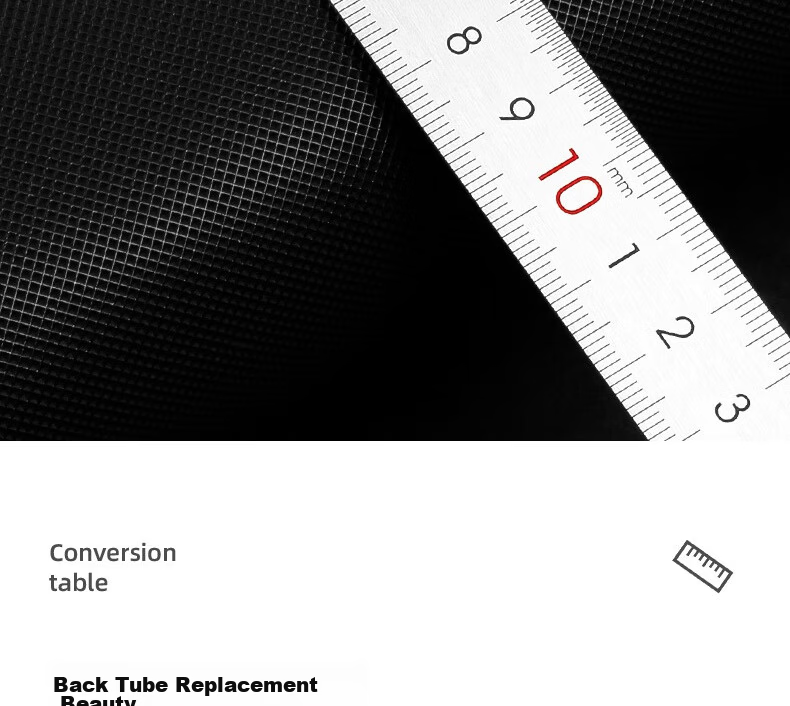 Deli 100cm Stainless Steel Straight Ruler, Measuring And Drawing Scale Ruler with Conversion Chart, Office Supplies, 8460 6
