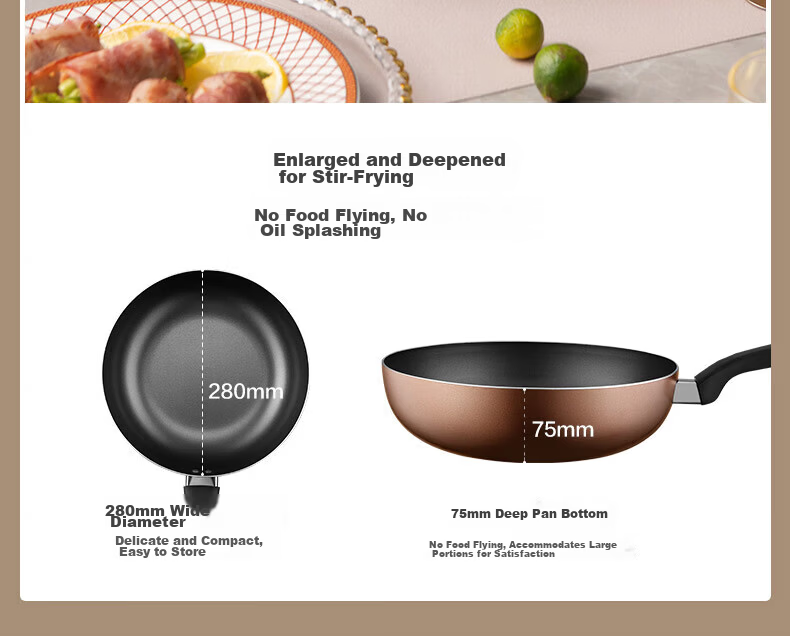 ASD Non-Stick Frying Pan JL28G2WG-C 4