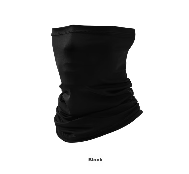 Nanjiren Sun Protection Face Mask Ice Silk Neck Gaiter Scarf Neck Warmer Headwear Men Magic Headscarf Women Cycling Lightweight Black 9