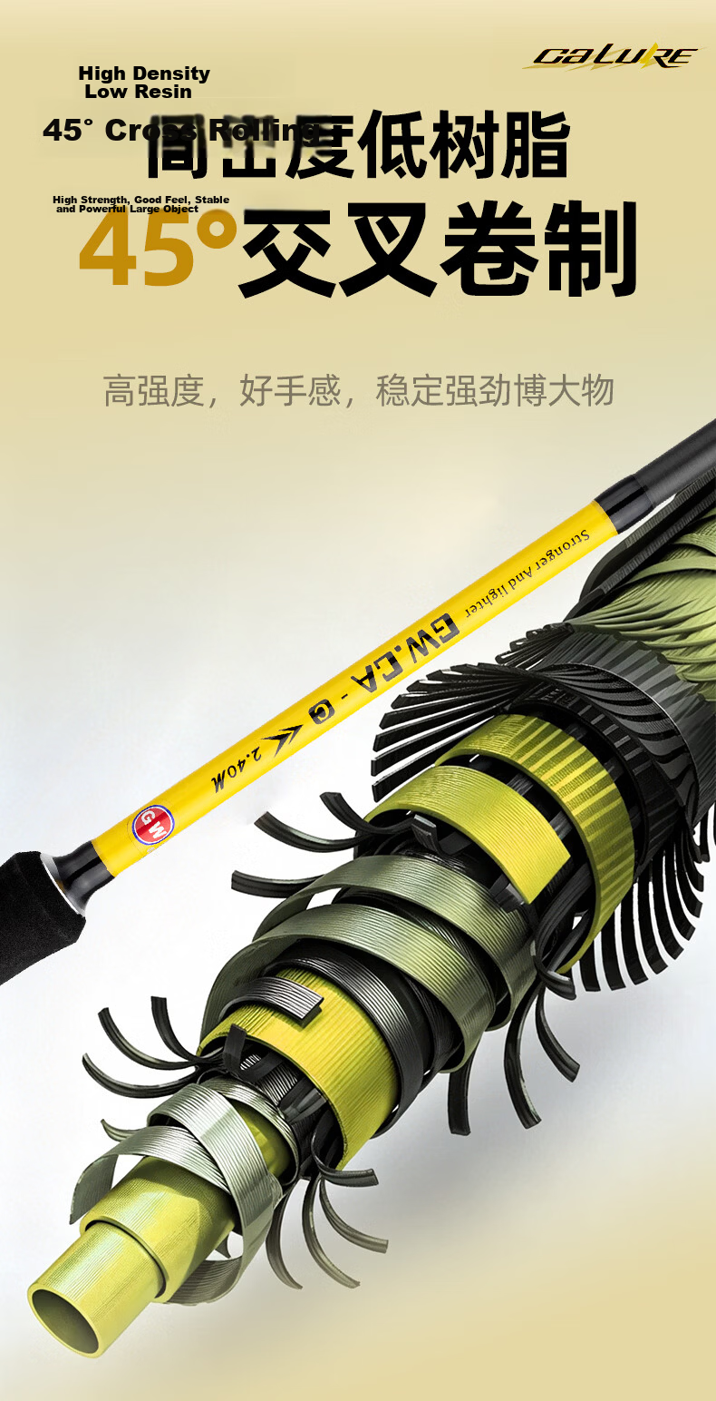 GW 1.8m MH Action CA Straight Handle Lure Rod Set Universal Fishing Rod Lure Fishing Rod Fish Pole Tackle 11