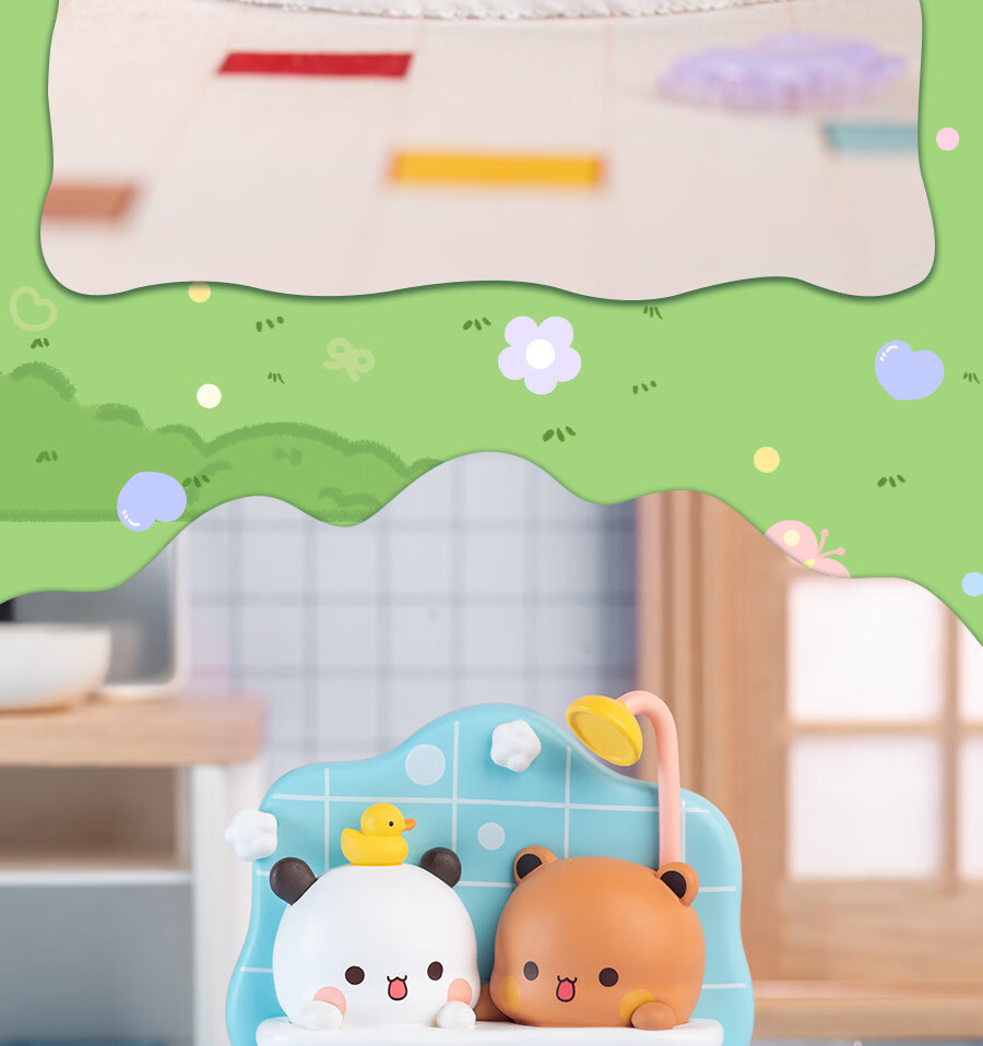 MINISO Yierhe Bubu Bear Refrigerator Magnet Blind Box Toy Peripheral Birthday Gift Unisex Single Box 15