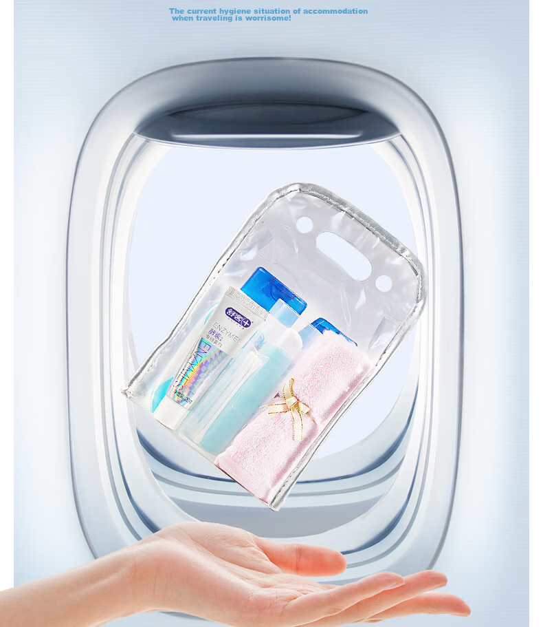 Etravel Travel Toiletry Set Shampoo Shower Gel Toothpaste Toothbrush Toothbrush Cup Portable Travel Care Kit 2