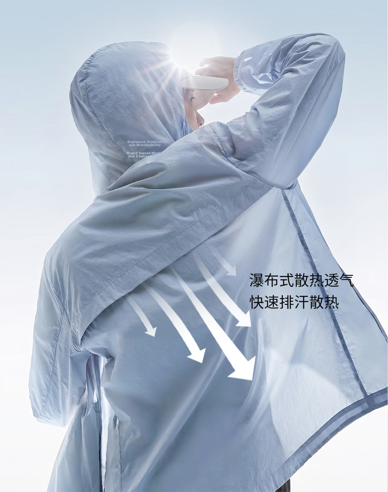 SCALER [Xiaoliangpeng] Unisex Outdoor Sun Protection Jacket UPF50+ Stretch Durable Lightweight Breathable Hooded Sun Jacket 6