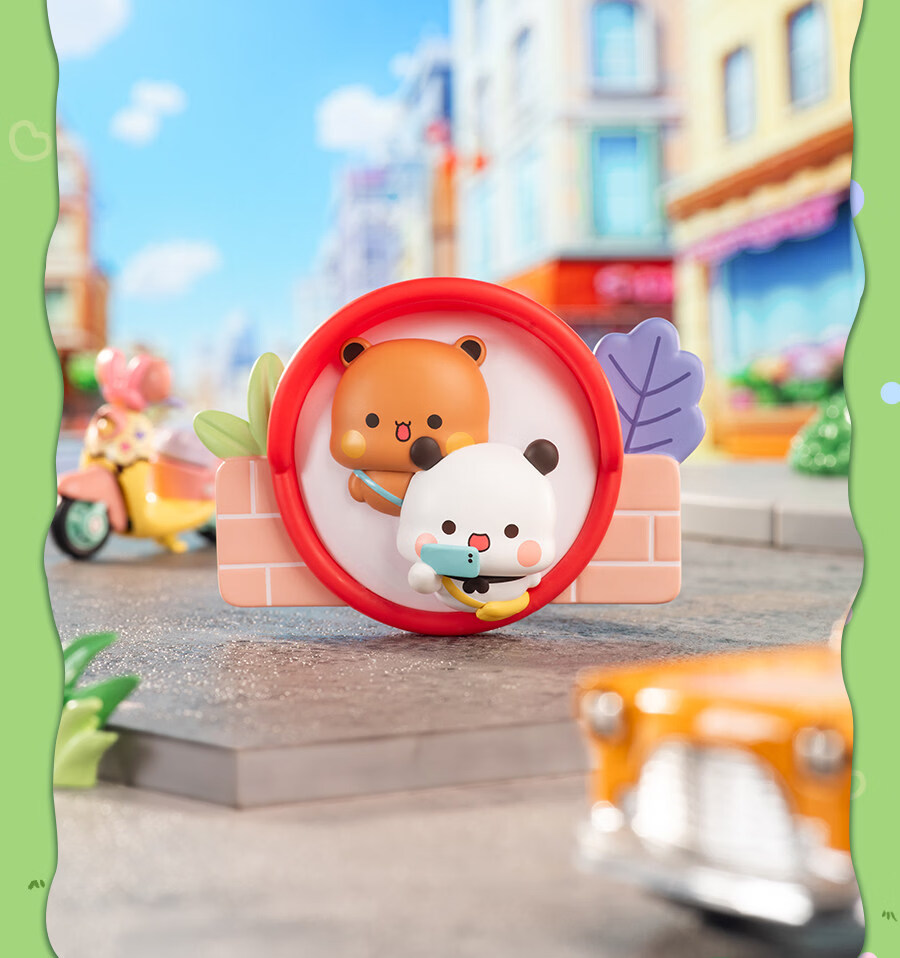 MINISO Yierhe Bubu Bear Refrigerator Magnet Blind Box Toy Peripheral Birthday Gift Unisex Single Box 12