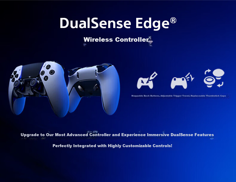 PlayStation PS5 DualSense Wireless Controller PS5 Elite Controller Edge Black Graduation Birthday Gift 4