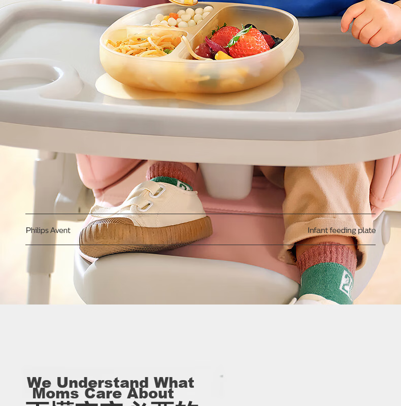 AVENT Philips Silicone Suction Baby Plate Divided Toddler Feeding Tray Training Food Tool JD Self-operated 2