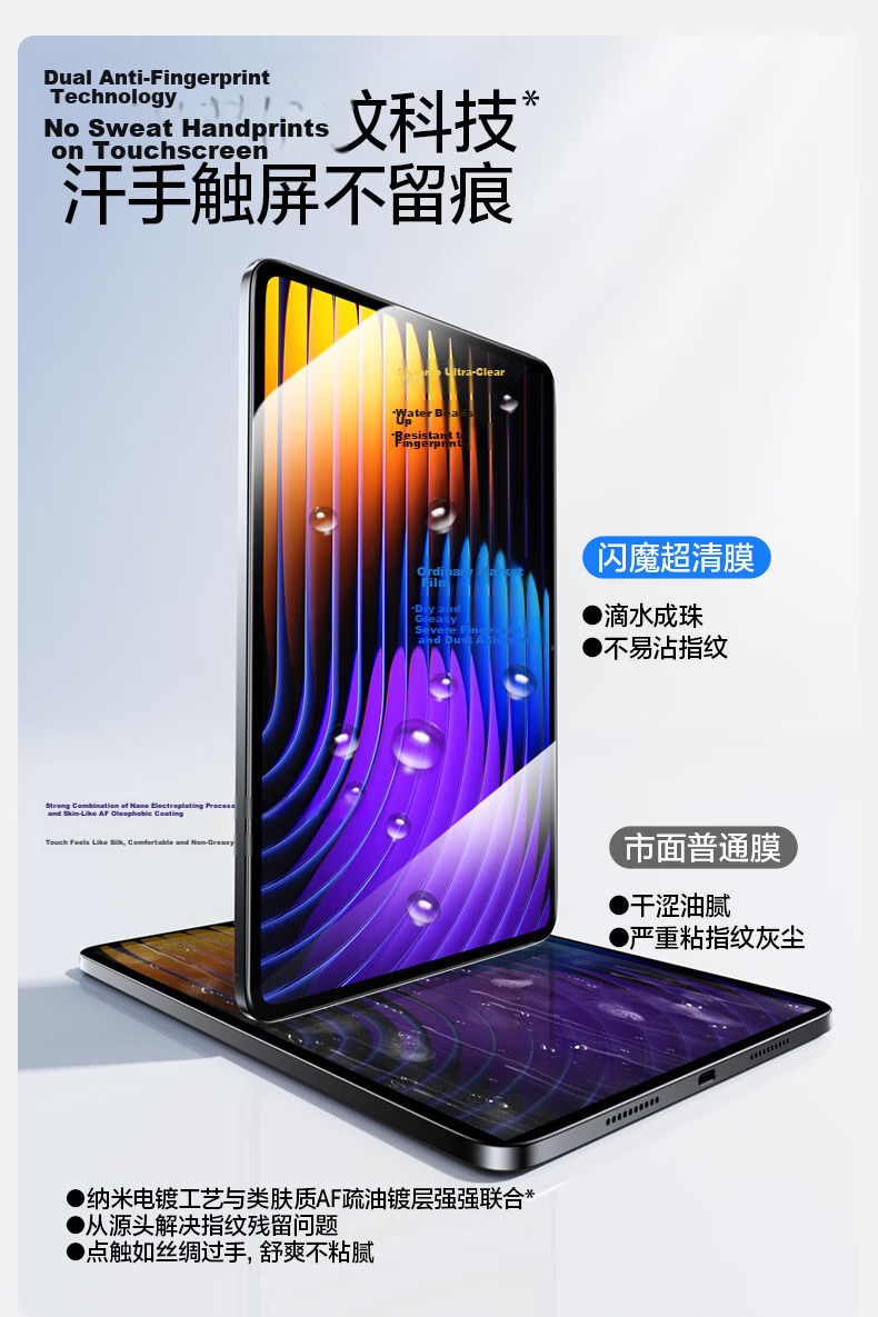 Shanmo Tempered Glass Screen Protector for Xiaomi Pad 7S Pro, 12.5-Inch, 2025 Model, 7spro, Dust-Free Box, Anti-Dust, Anti-Fingerprint, HD Protective Film 11