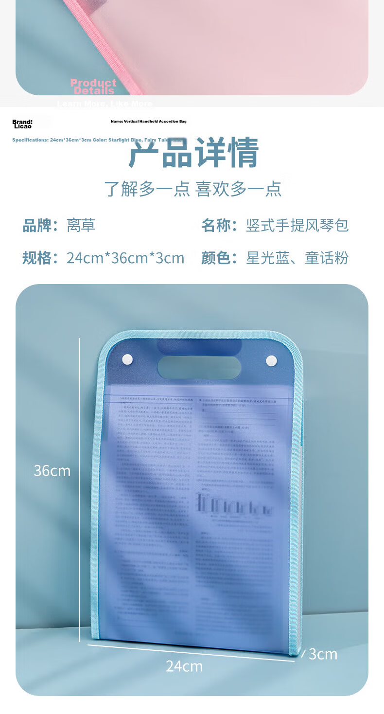 Licao Exam Paper Storage Bag File Folder Accordion File Organizer Capybara 3C Digital Lowest Price Online 14