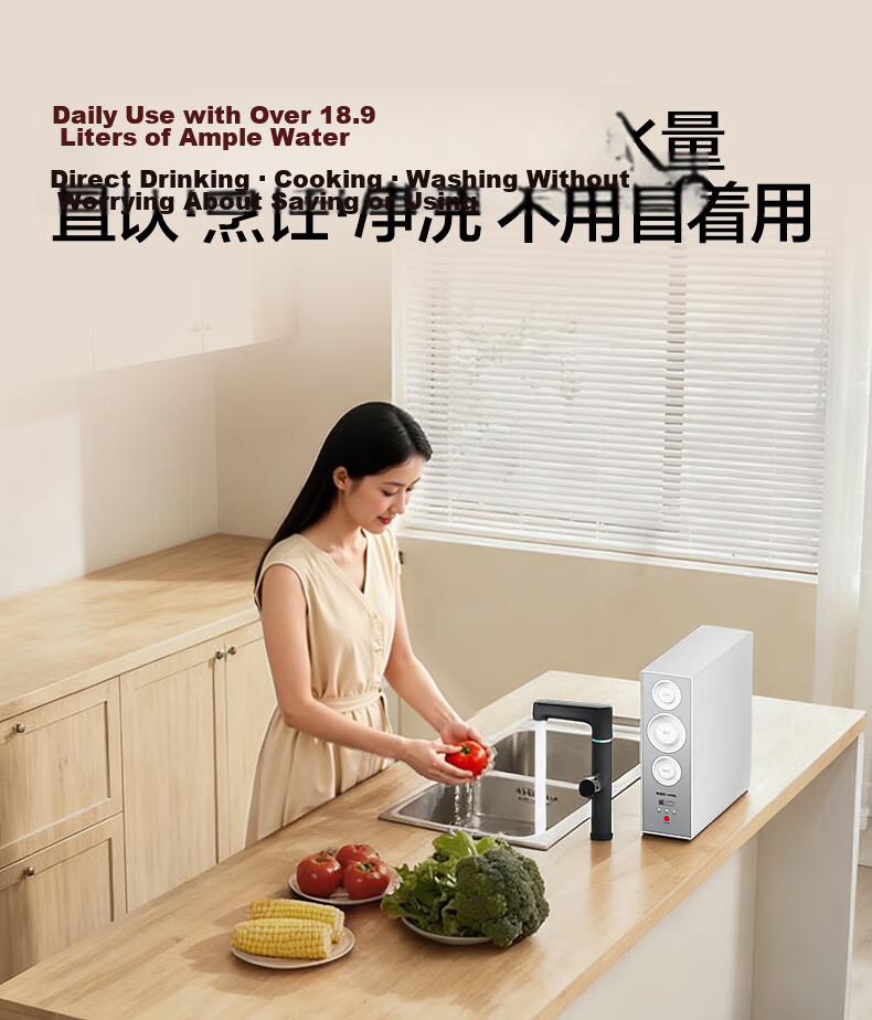 Angel Cube 2nd Gen Pro2200 Household Water Purifier Kitchen Dedicated Direct Drinking Integrated Ultra-thin Sterilization RO Reverse Osmosis Water Filter 2.2L/min 8