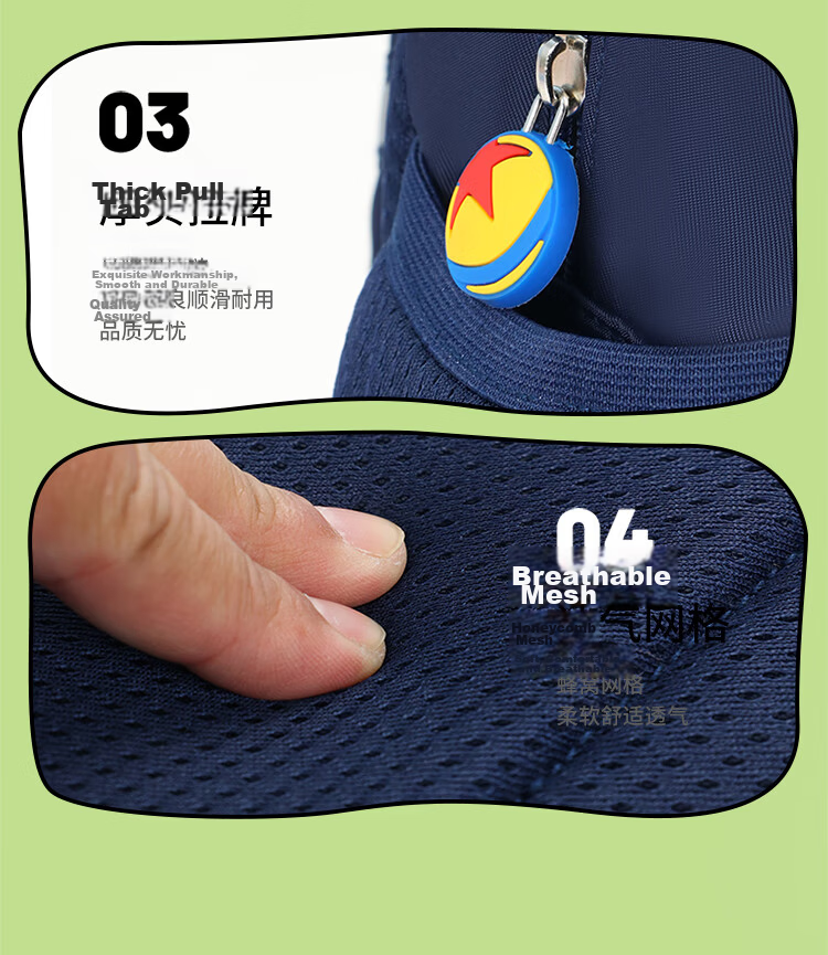 Disney Kindergarten Backpack for Ages 3-6 Lightweight Breathable Outdoor Large Capacity Cute Dinosaur Kids Small Bag Simple Style 18