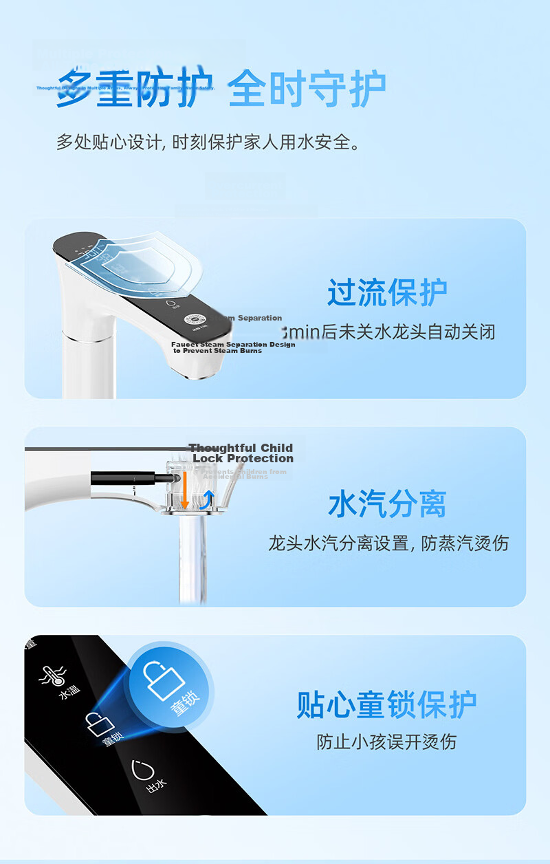Qinyuan Water Purifier Twin-Core Hot and Cold Integrated 1600G Instant Flow RO Reverse Osmosis Filter Cartridge Low Cost Official Authorized Genuine 13