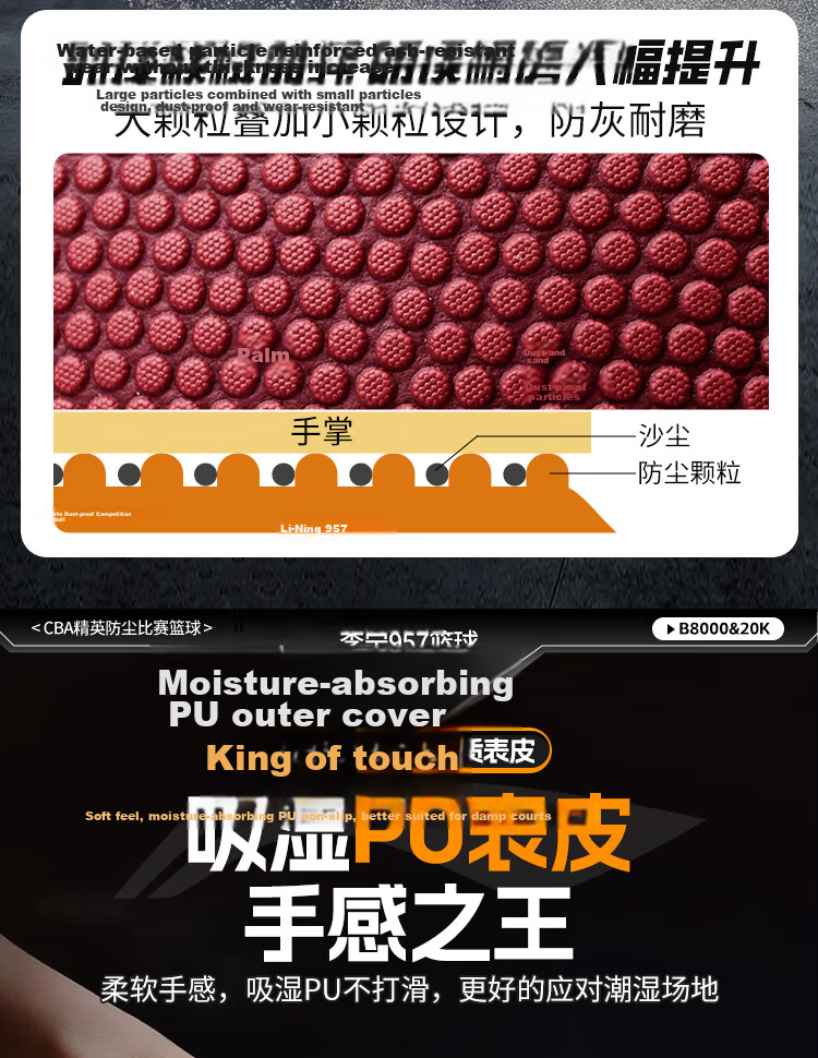 LI-NING Basketball Adult Size 7 Junior High and Primary School Student Youth Official Exam Indoor Outdoor Non-Slip Training Size 7 Basketball 10