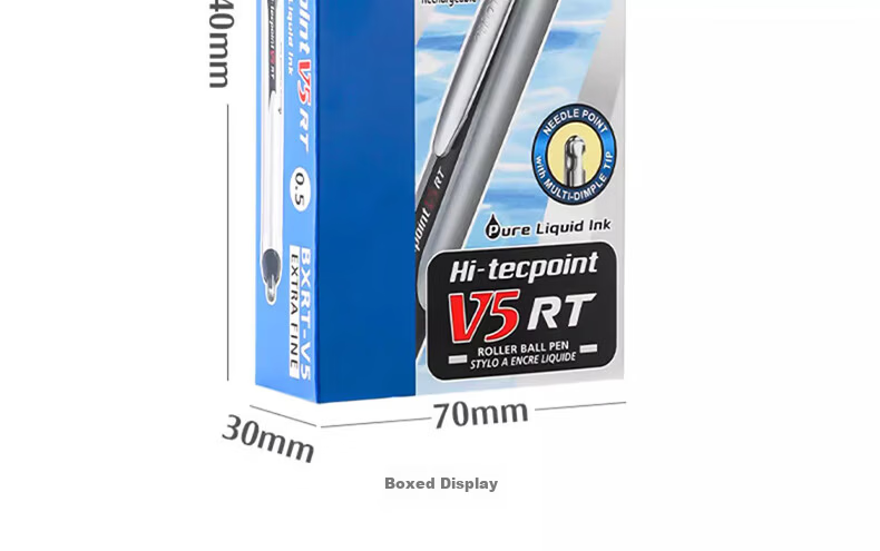 PILOT BXRT-V5 Black Retractable Gel Pen 0.5mm Student Signature Pen Business Water Pen Exam Writing Pen High-Quality Stationery Set Carbon Ink Pen 3-Pack 18