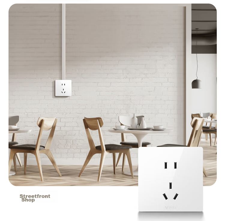 BULL Surface-Mounted Large Panel Switch Socket G59 Series 16A Three-Hole Air Conditioner Socket G59Z104 14