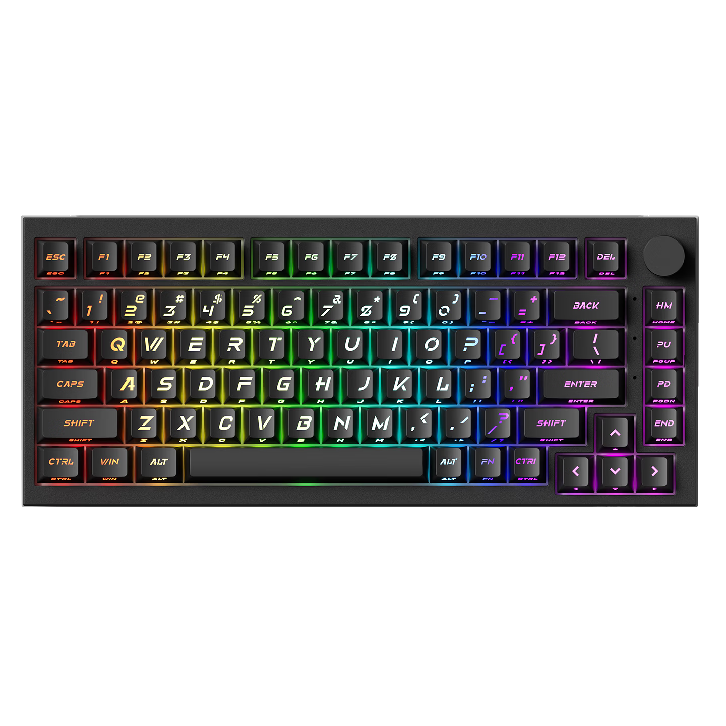 AKKO 5075 V5 HE Magnetic Axis Gaming Keyboard 75% Layout Hot-Swappable Full Keys Gasket Structure Wired Esports FPS Valorant Dual-Drive 82 Keys