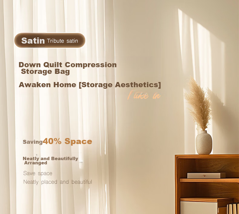 Huaxi Valley Quilt Storage Bag Down Comforter Cotton Quilt Compression Bag Dustproof Moisture-Proof Organizer Large Clothes Packing Bag 1