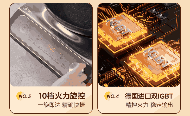 Midea Multifunctional Induction Cooker 3500W High Power Electric Ceramic Stove Hot Pot MC-E35D2 with Concave Surface, 10% Off for Top Streamers 6