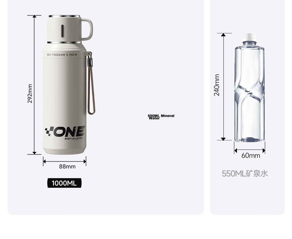 NRMEi Insulated Mug for Men And Women, Stylish 2026 New Large Capacity Sports Water Bottle for Teenagers Aged 12-18 Students 26