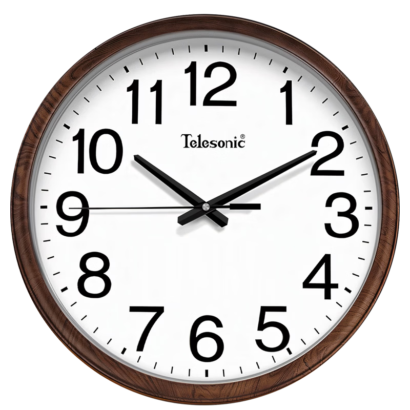 Telesonic Wall Clock Living Room Home Silent No-Drill Quartz Clock 28cm 2026 New Model