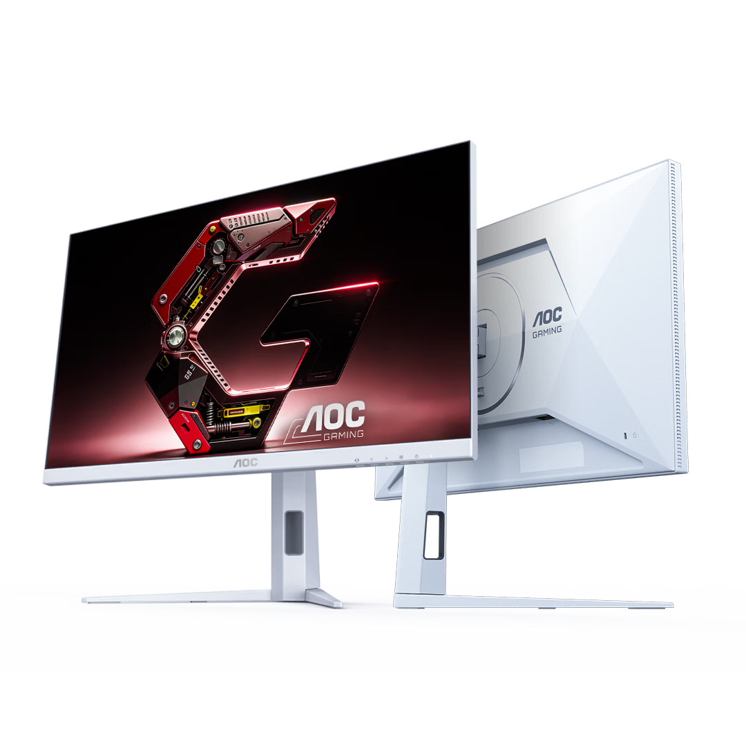 AOC 27-inch 2K 360Hz QD-miniLED Eye-care Circular Polarized + TUV Low Blue Light Flicker-free HDR1000 Elegant White Gaming Monitor Q27G4SLM6/WS