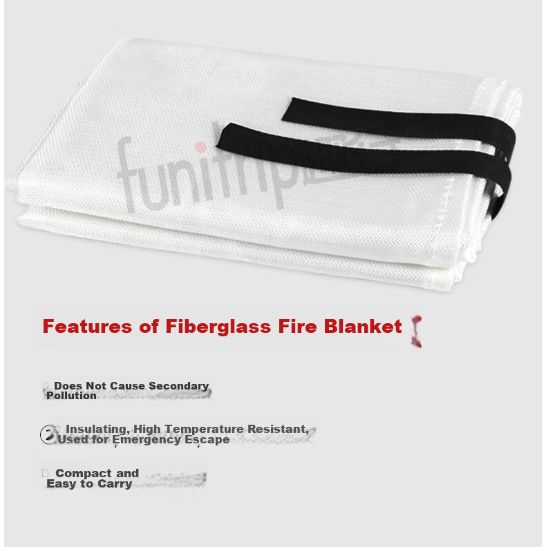 QuXing Silicone Fire Blanket Fireproof Blanket for Home Kitchen Factory Fire Extinguisher Safety Escape Blanket 1.5X1.5M 3