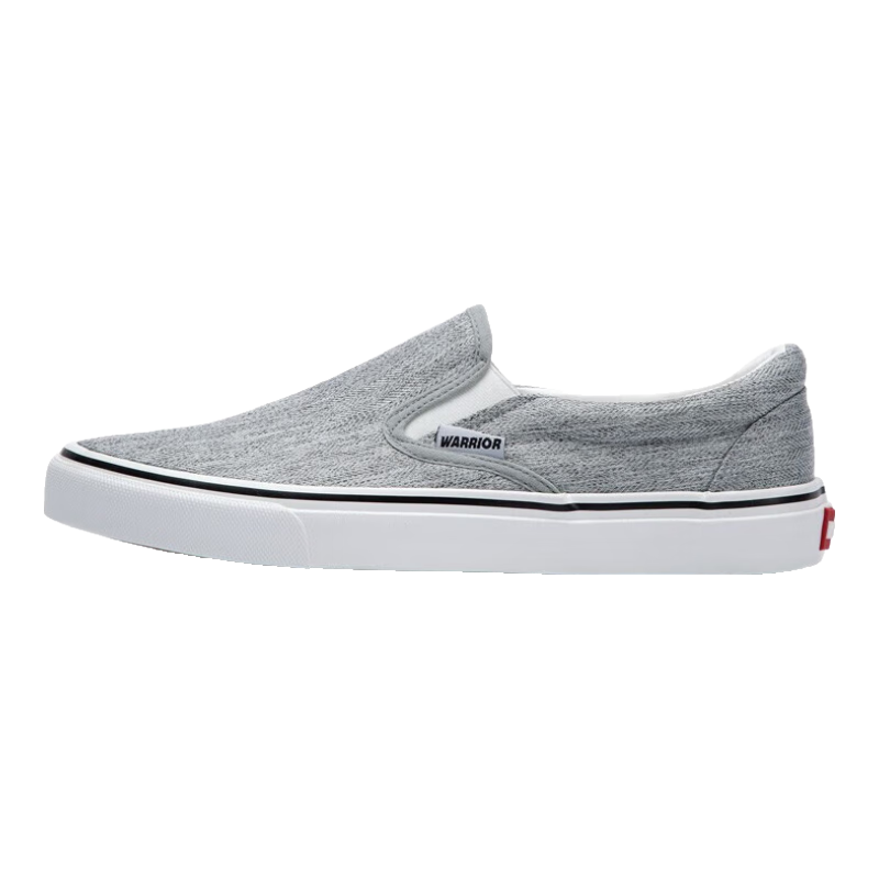 Warrior Canvas Shoes for Men, Comfortable Slip-On Loafers, Traditional Beijing Cloth Shoes, Casual Footwear A066 Gray 41
