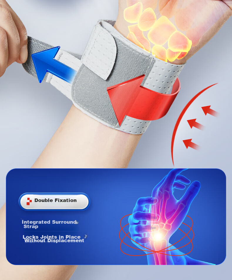 LI-NING Wrist Support Brace for TFCC Tendonitis Fitness Wrist Injury Sports Stabilizer Compression Sleeve for Badminton and Bench Press 14