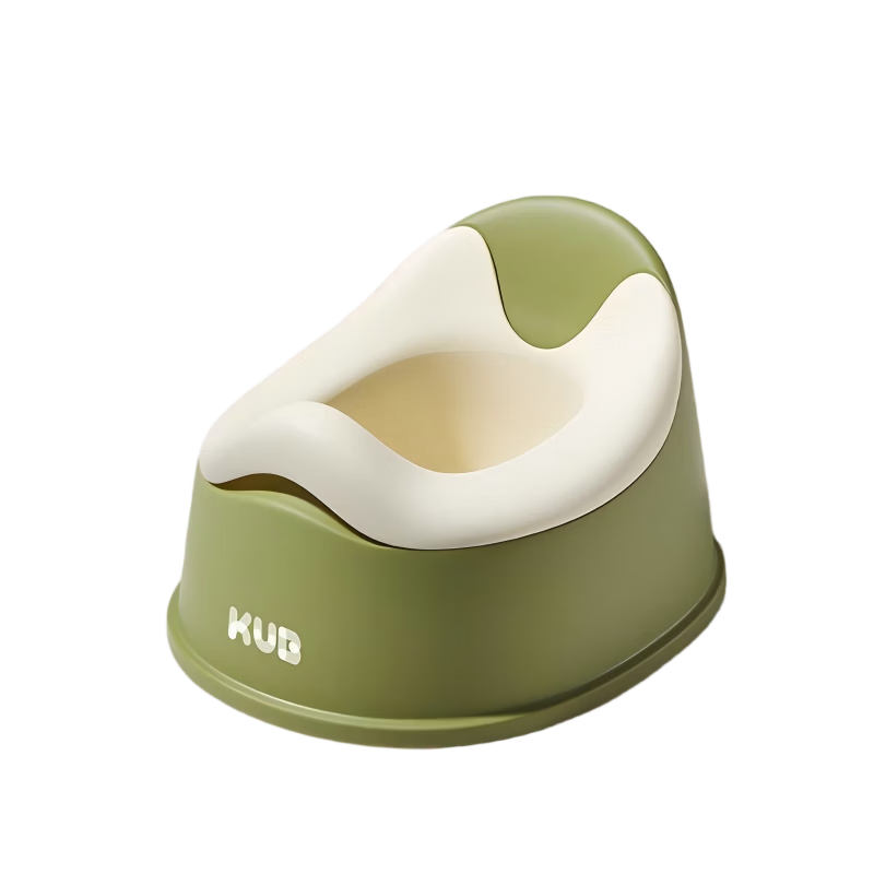 Kuby Children's Potty Toilet for Boys and Girls, Portable Training Toilet, Home Use, Light Green