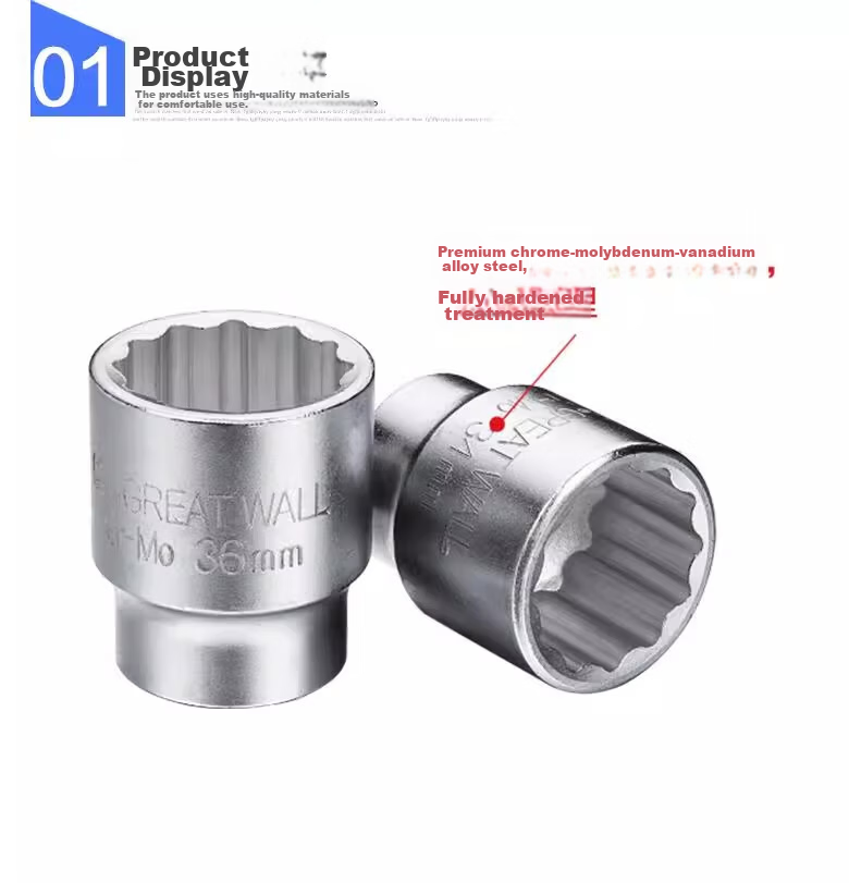 Great Wall 20mm Metric 12-Point Socket 3/4 Ratchet Wrench Heavy Duty Socket Head Tool 36mm 540136 3