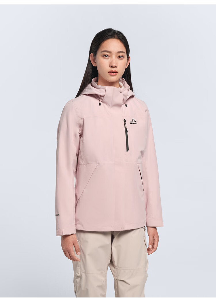 Pelliot Mountain Classic 3.0 3-in-1 Waterproof Jacket Spring Autumn Unisex Warm Coat 125301055 Purple M 37