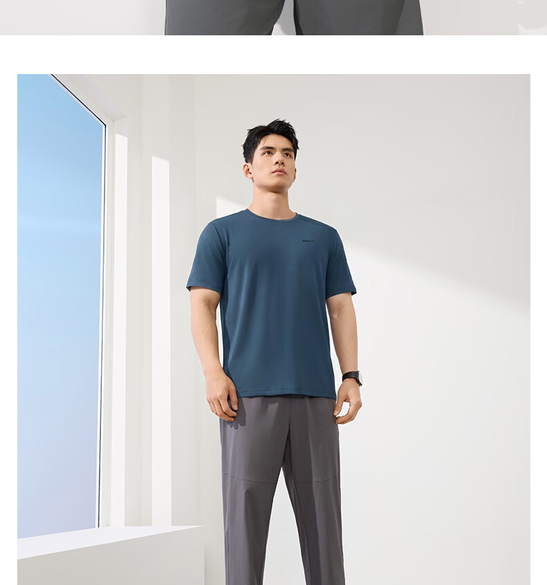 361° Men's Short-Sleeve T-Shirt, Summer Quick-Dry Sports Running Loose-Fit Fitness Casual Men's Tee Clothing 652524113H-2 79