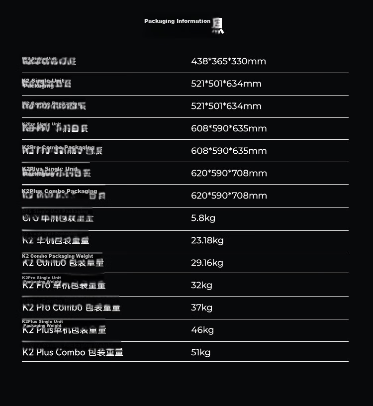 Creality K2 Pro 3D Printer Large Size FDM Desktop High Precision High Speed AI Monitoring Active Chamber Temperature Control 39