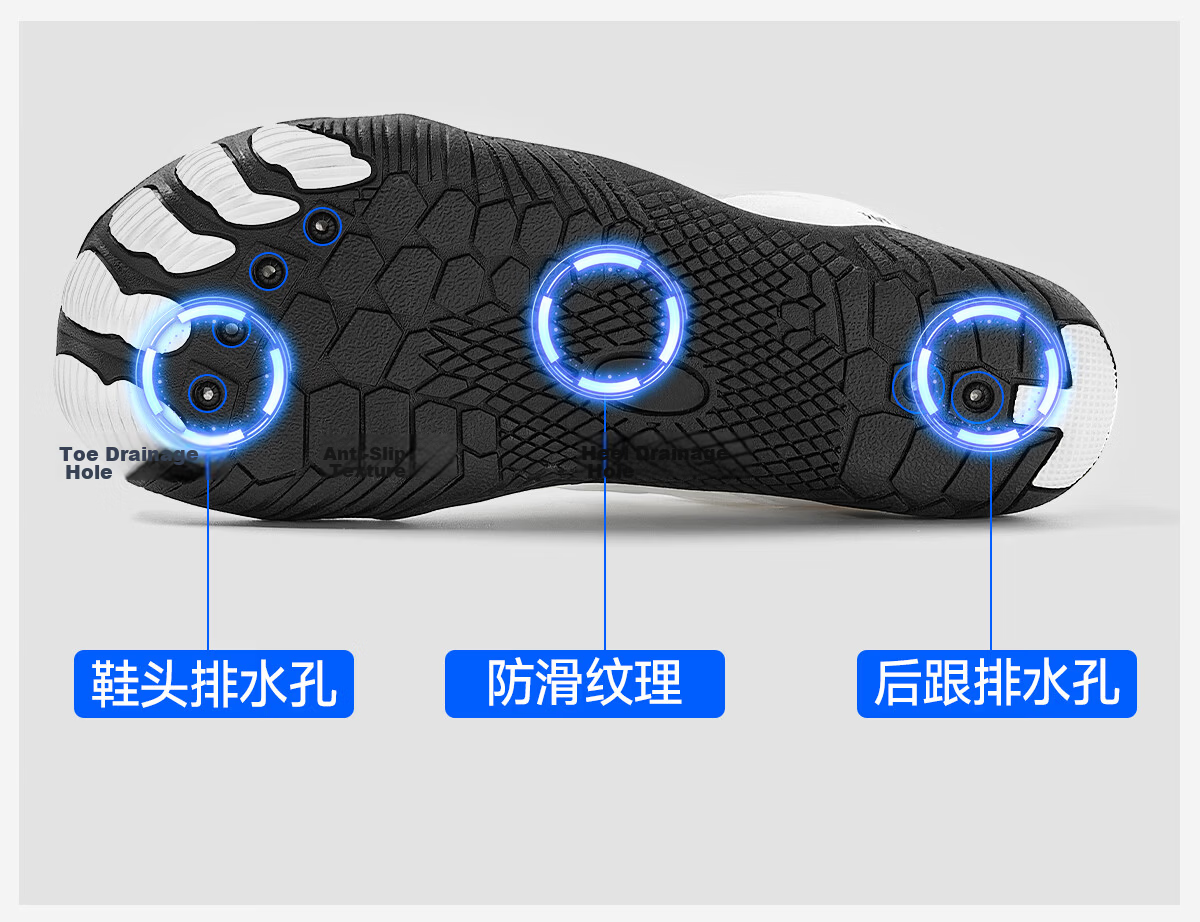 361° Creek Hiking Shoes Beach Shoes Outdoor Rafting Water Shoes for Men and Women Anti-Slip Mountaineering Swimming Amphibious Sea Gear 20