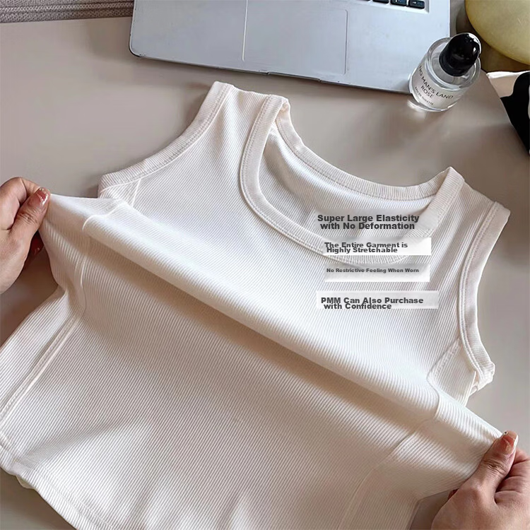 Dushiliren [Fishbone Slimming Upgrade] Camisole Tank Top for Women, Outer Wear Or Inner Layer, Summer, Conceals Side Boob, Slimming Base Layer, Sleeveless Top 11