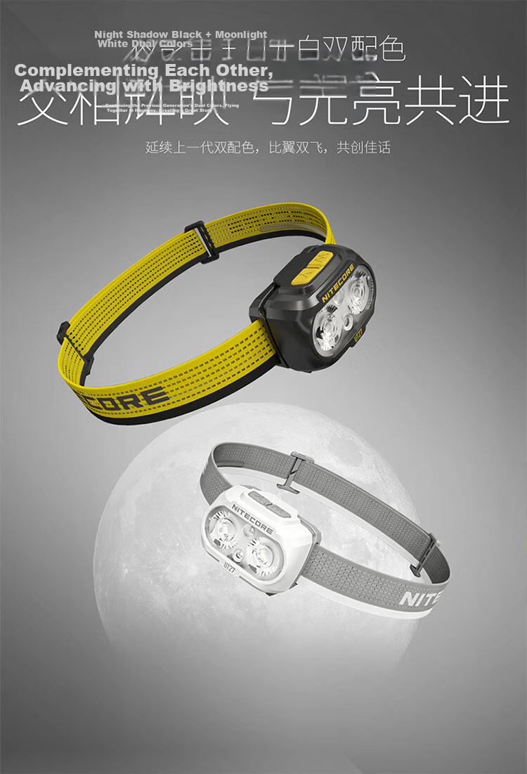 NITECORE UT27 MCT PRO White Trail Running Headlamp Head-Worn Outdoor Hiking Night Lighting 10