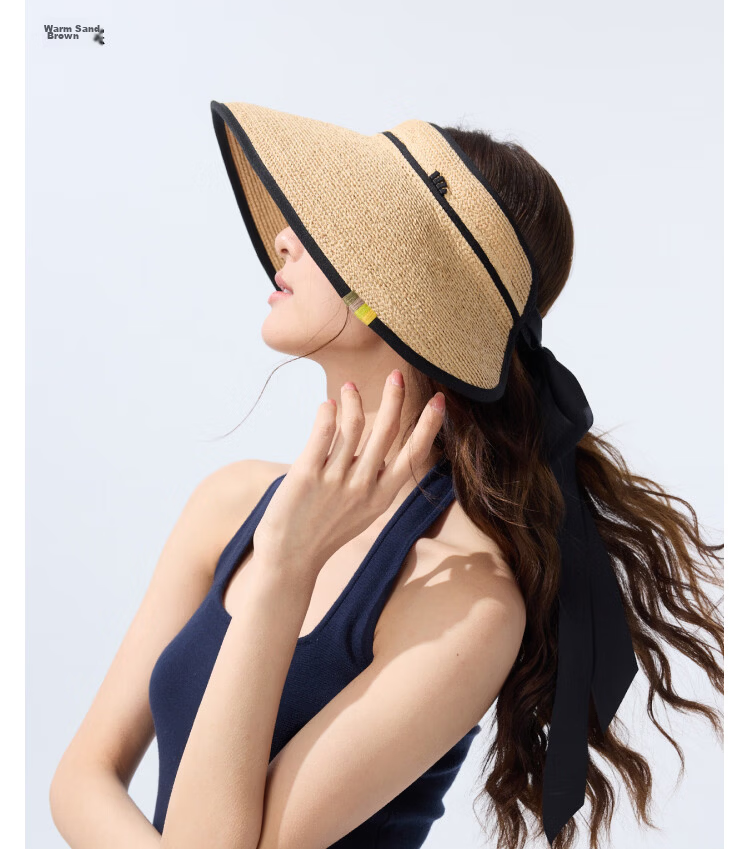 Beneunder Sun Hat, Summer UV Protection Hat for Women, Straw Hat, Wide Brim Sunhat, UV-Resistant, Egg Roll Style Hat UL558 34
