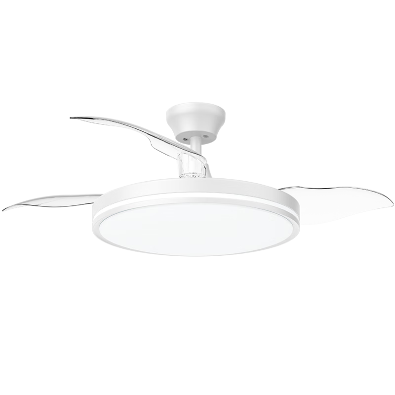 Midea Ceiling Fan Light Integrated Fan Lamp LED Invisible Fan Air Conditioner Partner Eye Protection Light for Dining Living Bedroom Sleep