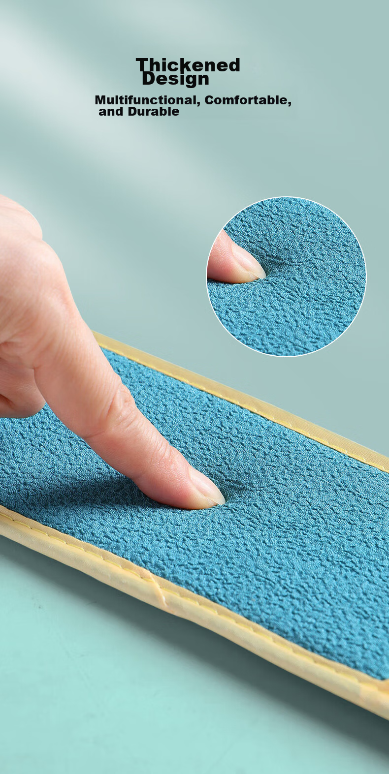 Baoshi Double-Sided Bath Scrubbing Towel Exfoliating Body Scrub Cloth Deep Cleansing Back Scrubber 5