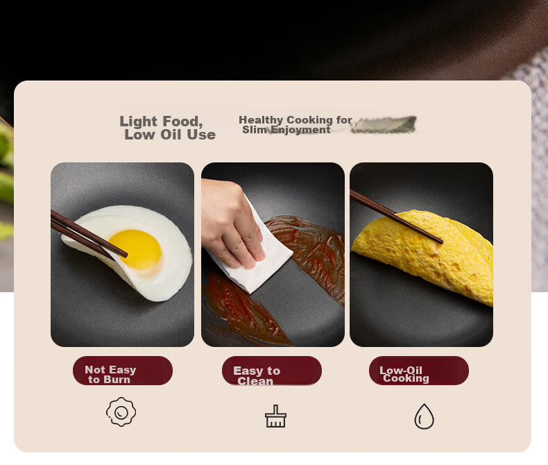 ASD Non-Stick Frying Pan JL28G2WG-C 7
