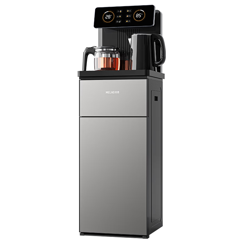 MeiLing Tea Bar Machine Jingling Series Home Water Dispenser Remote Control Smart [Dual Temperature Dual Display Dual Water Outlet] Bottom-Load Bucket Fully Automatic Vertical Tea Maker MY-C919