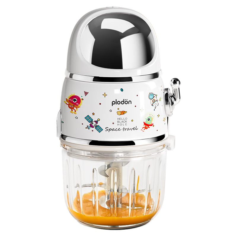 PLODON Baby Food Processor Multifunctional Small Blender with Dual Cups for Raw and Cooked Separation