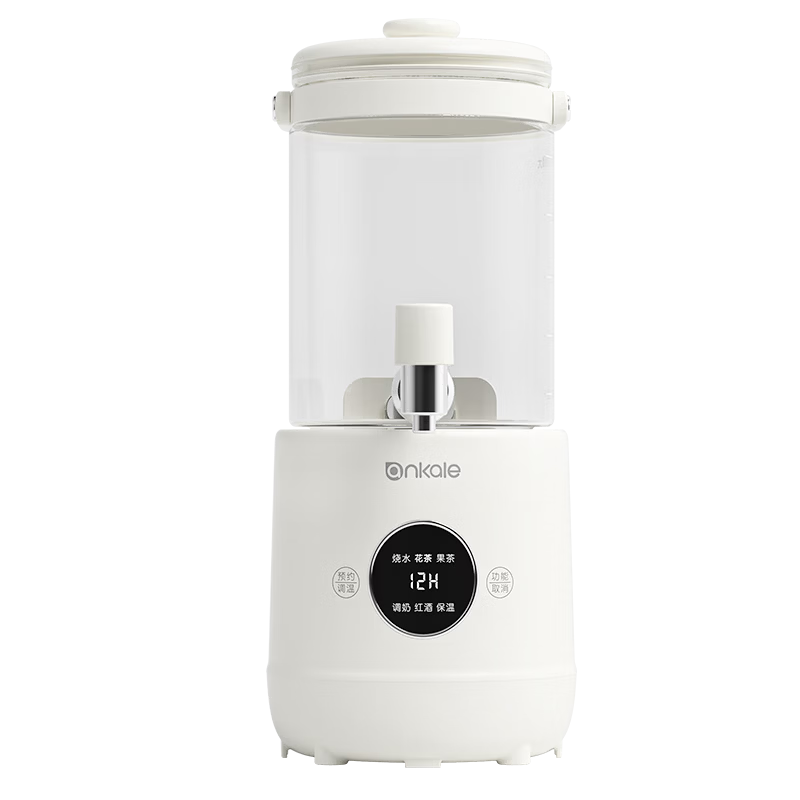 Ankale All-Glass Faucet Health Kettle 0 Glue 0 Coating 0 Seam Flower Tea Barrel Pure Glass Stewing Integrated Multifunctional Fully Automatic Insulated Constant Temperature Kettle AJL-25Y01