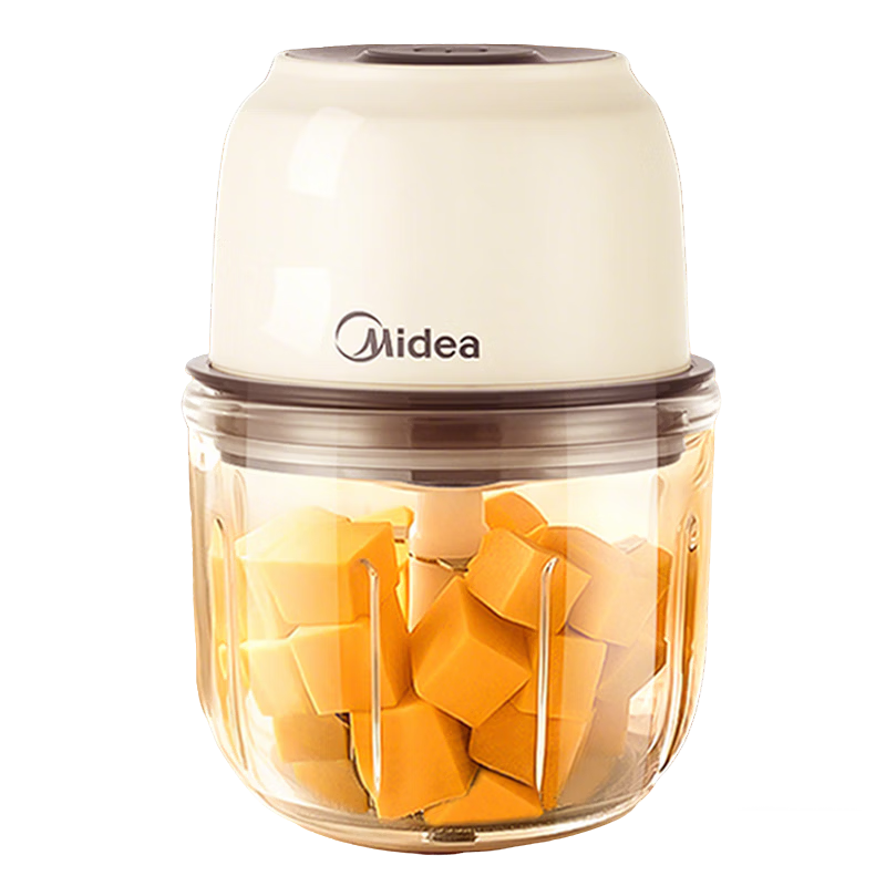 Midea Small Baby Household Food Processor Multifunctional Puree Blender Baby Food Maker Meat Grinder Seasoning Grinder Garlic Crusher Outdoor Portable Wireless Long Battery Life 403J3