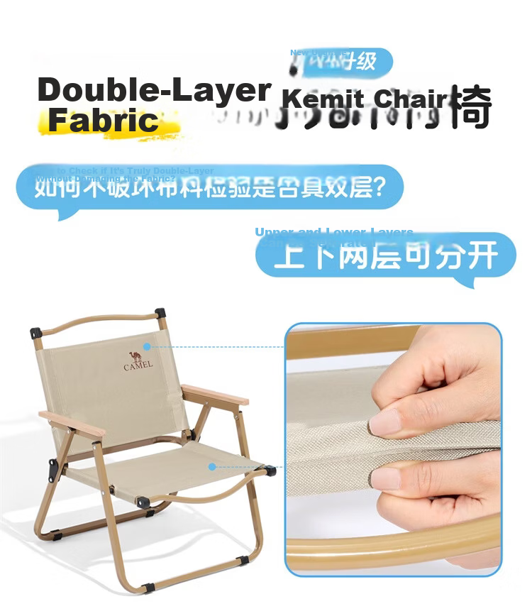 CAMEL Outdoor Kermit Chair Camping Picnic Folding Chair Equipment Table and Chair 174CAHD619A 2