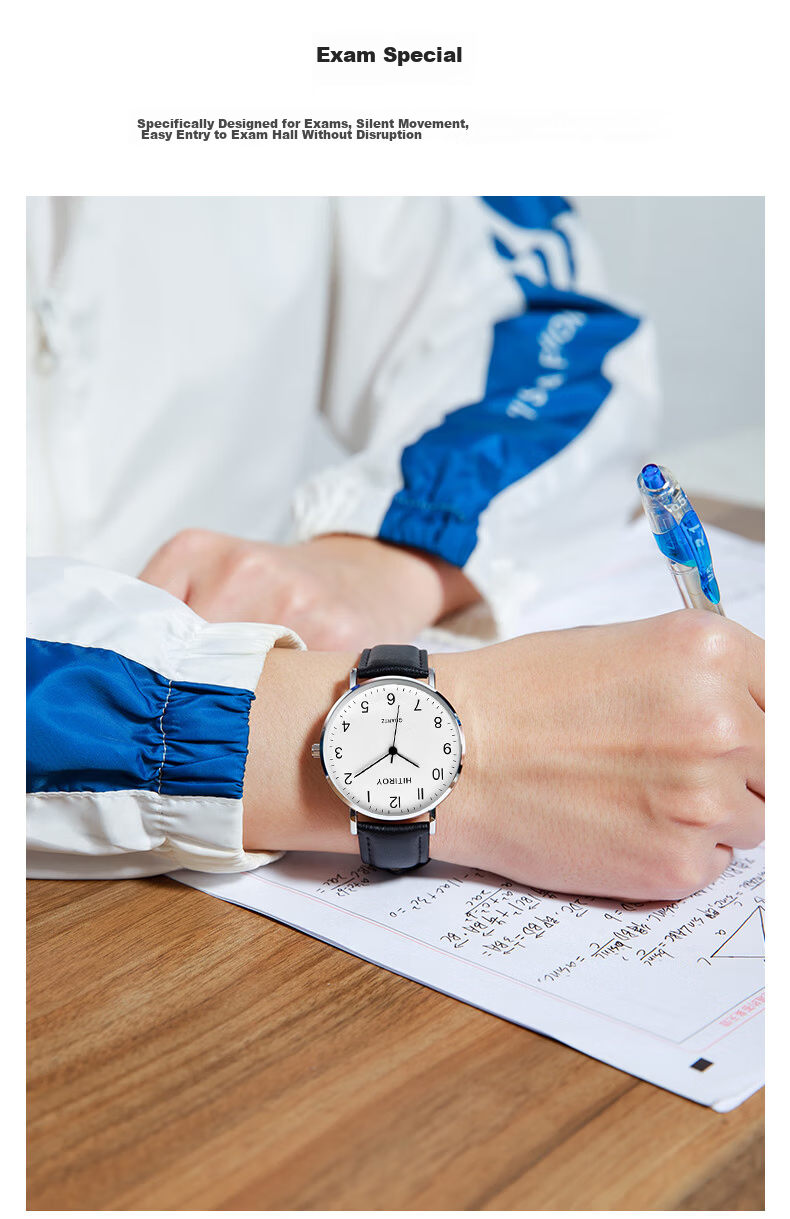 GEORGCOUNT Men's Watch Student Youth Exam Special Women's 2025 New Silent Waterproof Quartz Watch for Middle and High School 8