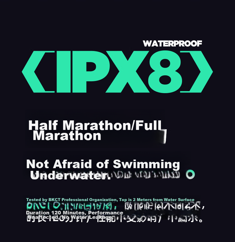 SHEYIN X7air True Bone Conduction Running and Swimming Sports Earphones Long-distance Marathon Fitness Ultra-long Battery Life IPX8 Waterproof Sweatproof Open Design 2026 New Black 16GB 8