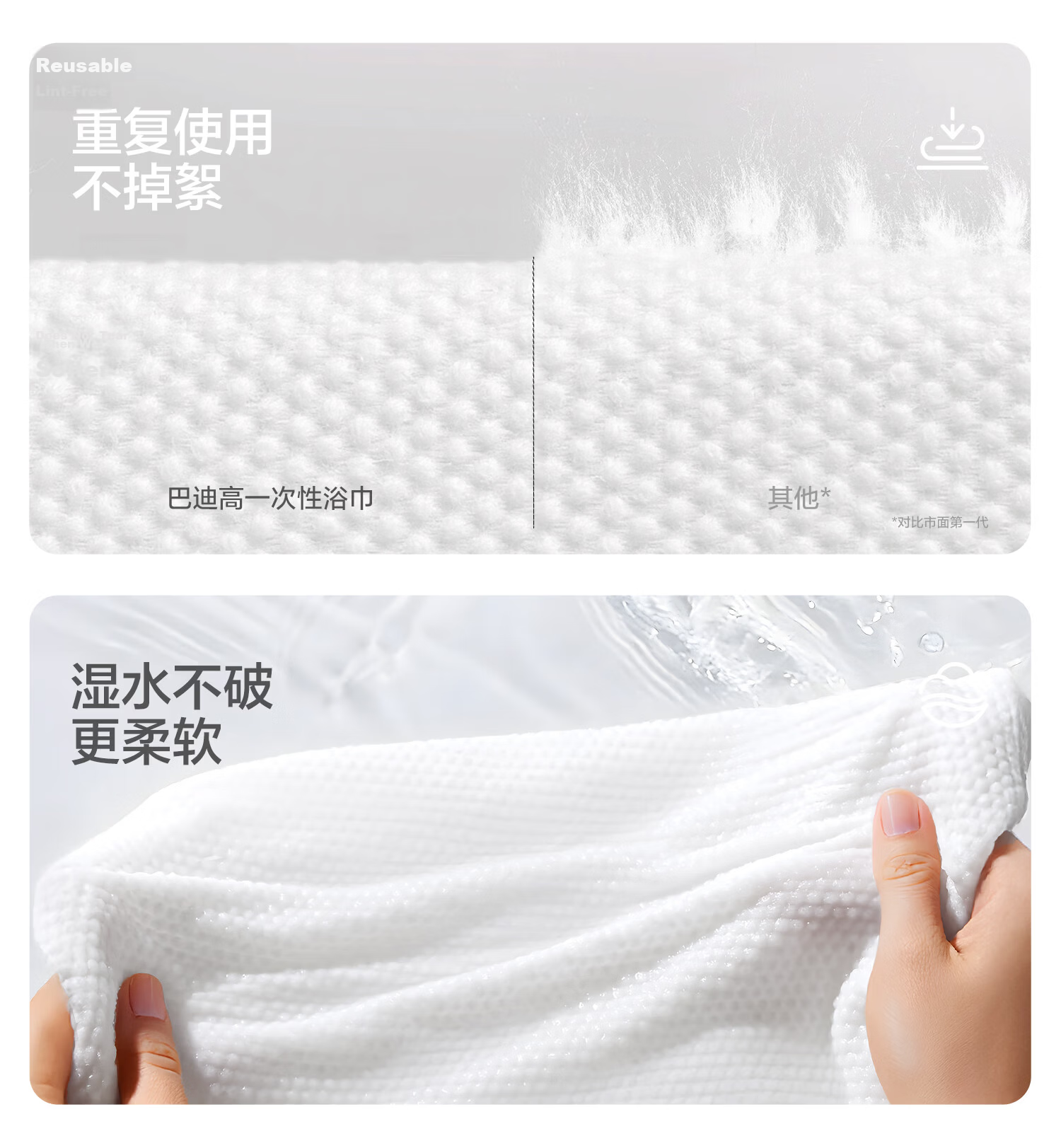 Buddygo Disposable Compressed Bath Towels Adult Travel Hotel Essentials Baby Thickened Large Towels 5-Pack 12