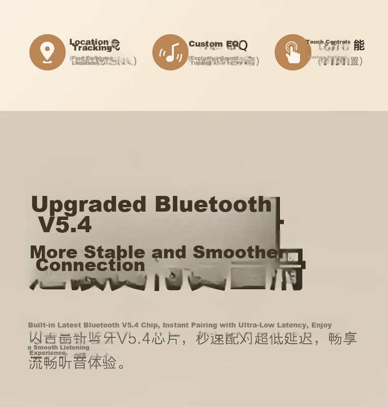 IKF Find Lite New Version True Wireless Bluetooth Earbuds Semi-In-Ear Bluetooth 6.0 High-Quality Music Gaming Low Latency Sports Fitness Compatible with Apple Huawei Classic White 17