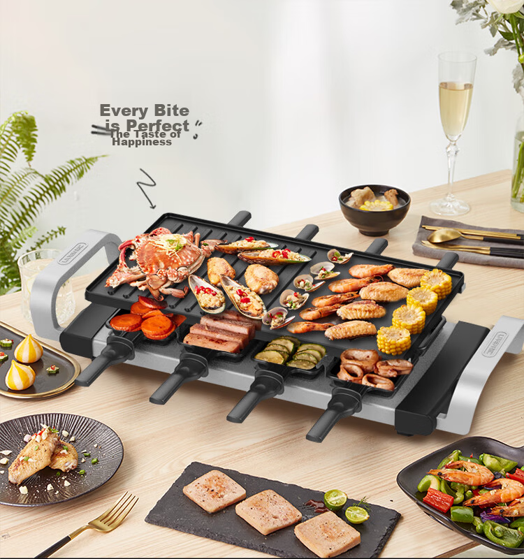 Liven Multifunctional Pot Electric Grill Home Non-Stick Electric Grill Iron Plate Grill Machine Barbecue Grill Rack Fully Automatic Grill KL-J7900 13